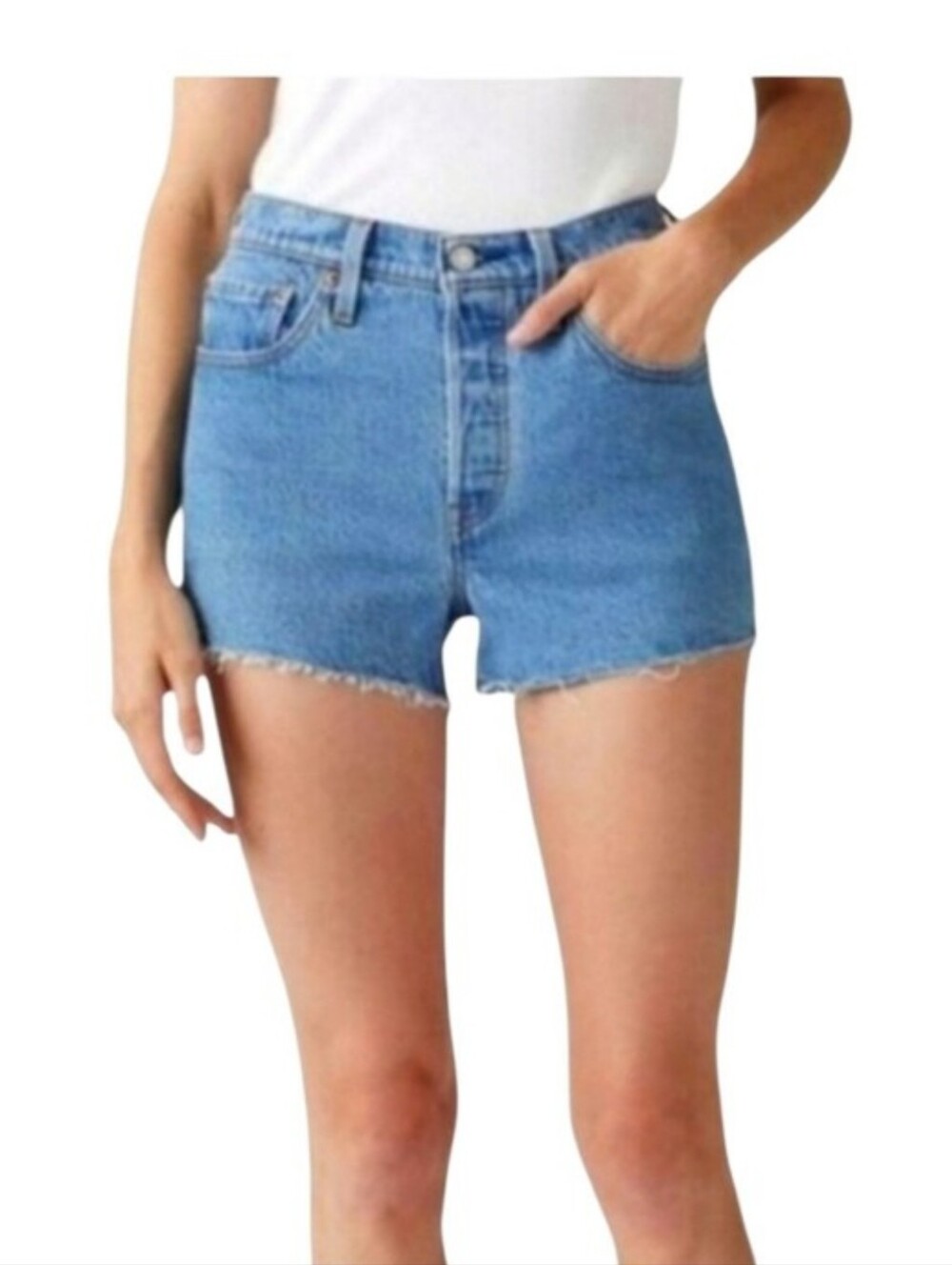 Levi's 501 Denim Shorts High Rise Waist